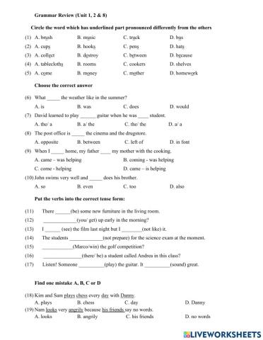 G6 MLH Review U 1 2 8