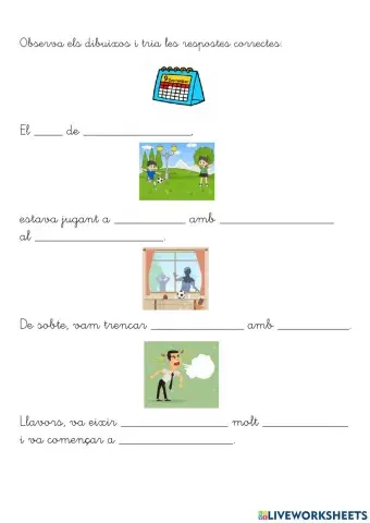 Completa l'anècdota.