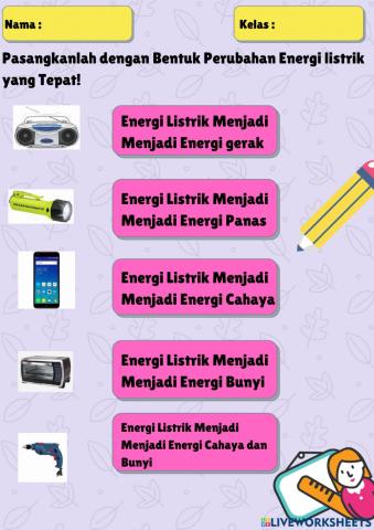 Perubahan Energi Listrik