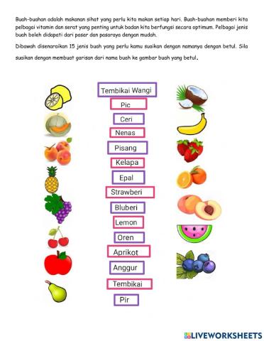 Makanan Sihat: Buah-buahan
