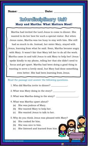 Mary and Martha
