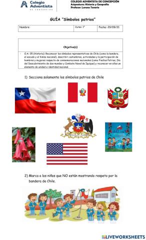 Símbolos patrios de Chile