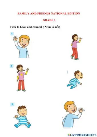 Family and Friends - Grade 1 - Week 1