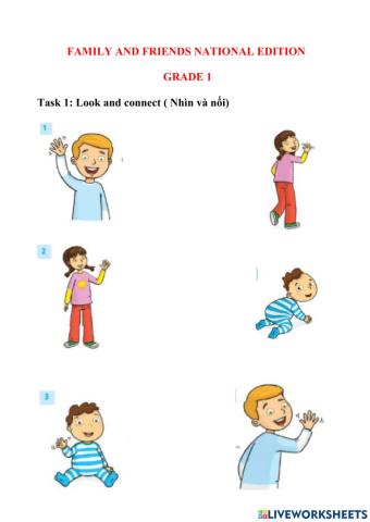 Family and Friends - Grade 1 - Week 1