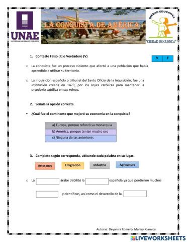 La conquista de América