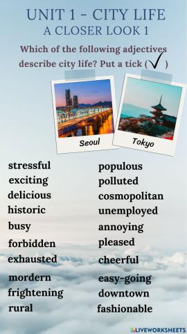 Unit 1- A Closer Look 1-Task 2