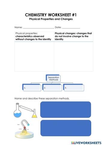 Physical Properties and Changes