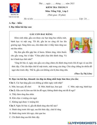 Kt tieng viet thang 9