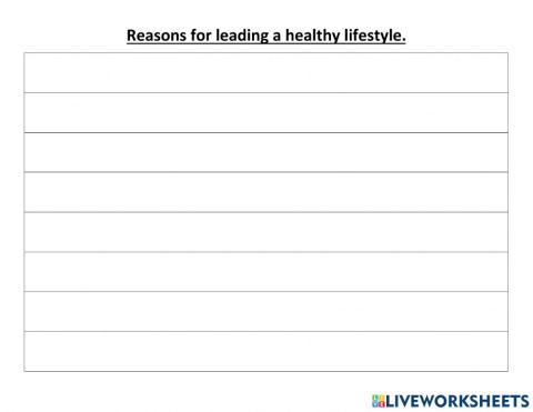 8 reasons for a healthy lifestyle