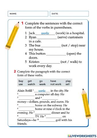 LIFE 1 - UNIT 8 (page 173)