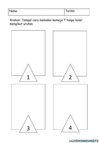 Cara Memakai Baju Kemeja T Tanpa Kolar