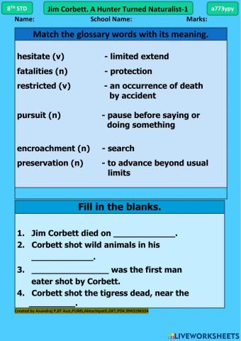 Jim Corbett,A Hunter Turned Naturalist