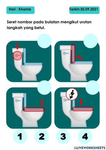 Penggunaan tandas duduk dengan cara yang betul dan selamat