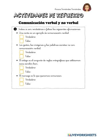 Comunicación verbal y no verbal