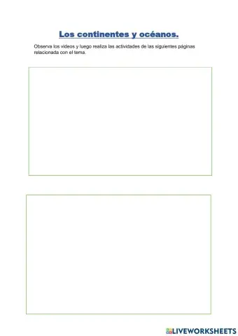 Videos sobre Continentes y océanos