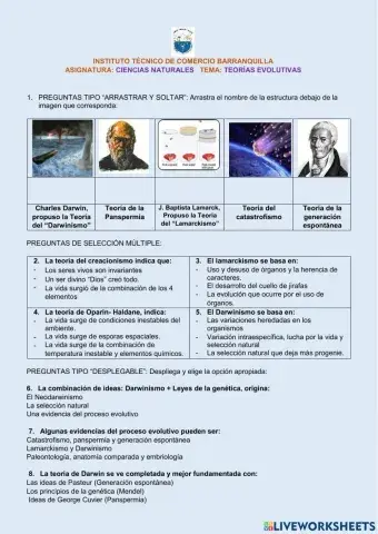 Teorías Evolucionistas