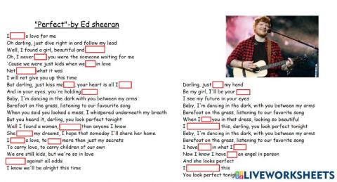 Perfect by Ed Sheeran