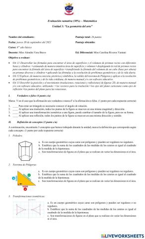 UNIDAD 3: Geometría del artes