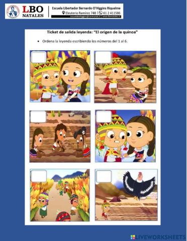 Ticket de salida Leyenda