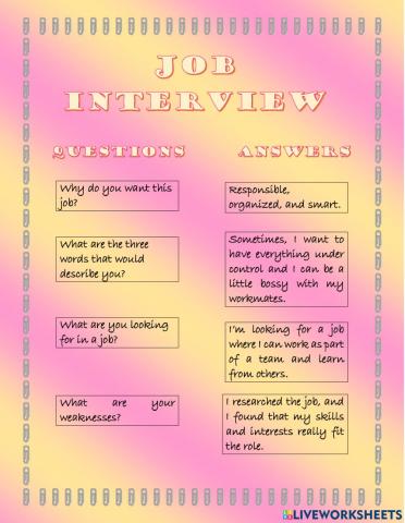 Job intervieww