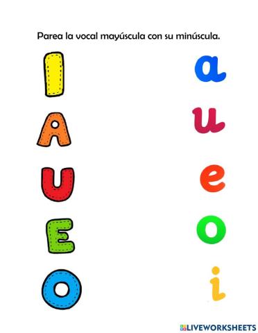 Parear volaes mayúsculas y minúsculas