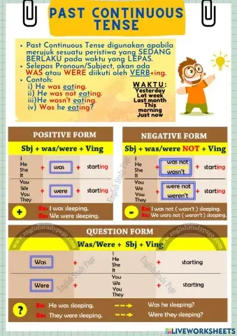 Past Continuous Tense