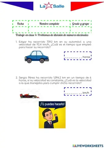 Problemas divisiones con decimales