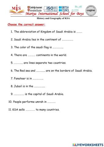 Formative Assessement of HG