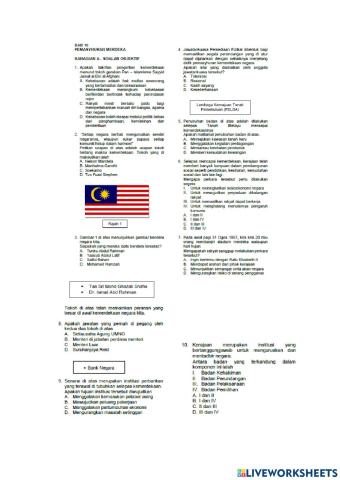 Latihan Sejarah Bab 10 Tingkatan 4 (Set 1)