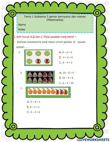 Latihan tema 2 subtema 2