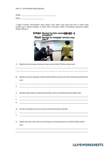 Peraturan dan undang-undang sekolah