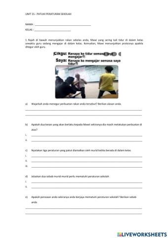 Peraturan dan undang-undang sekolah