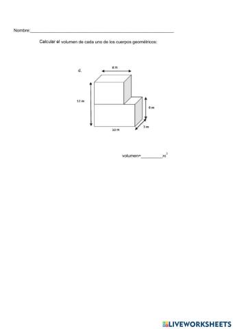 Volumen de cuerpos geometricos compuestos