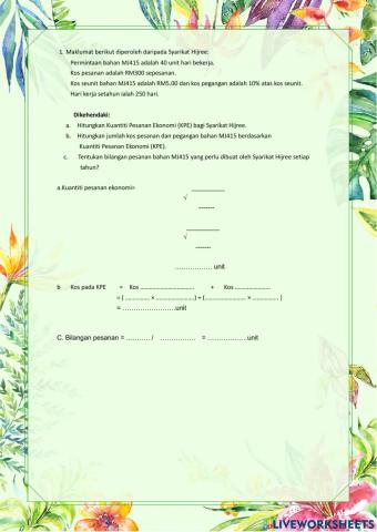 Kuantiti Pesanan Ekonomi