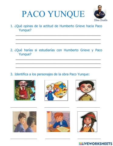 Plan lector paco yunque