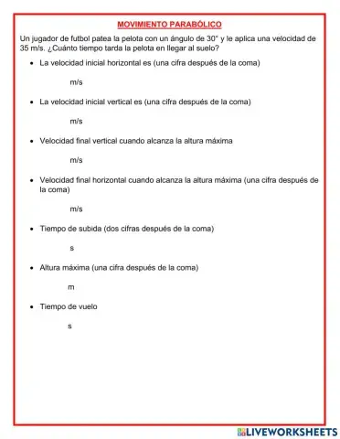 Movimiento parabólico