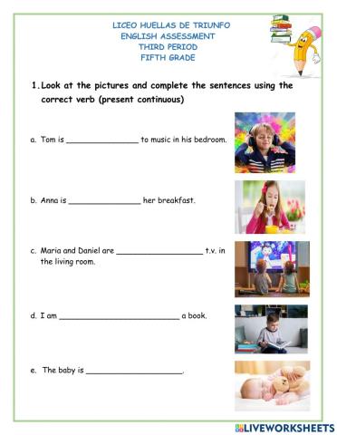 Evaluación Final Inglés