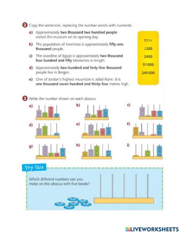 4 and 5 digit numbers