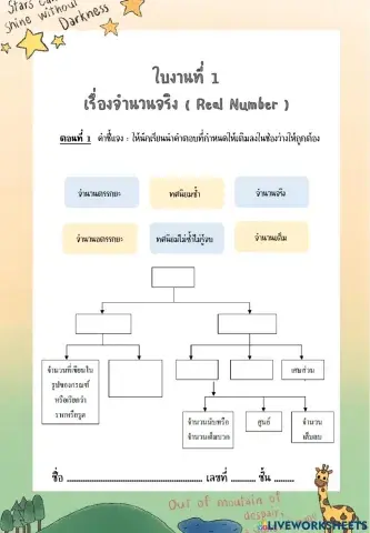 จำนวนจริง ม.2 ชุดที่ 2