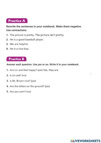 Simple Present :BeVerbs - Exercise