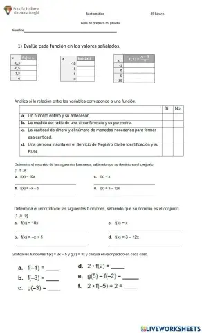 Guía básica de funciones