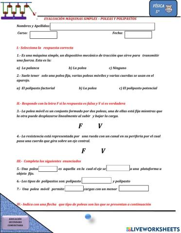 Maquinas simples- la polea