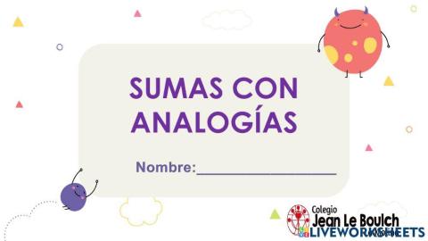 Sumas con analogías