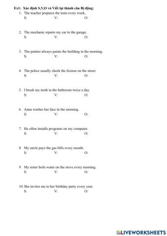 Passive voice Simple present (3)