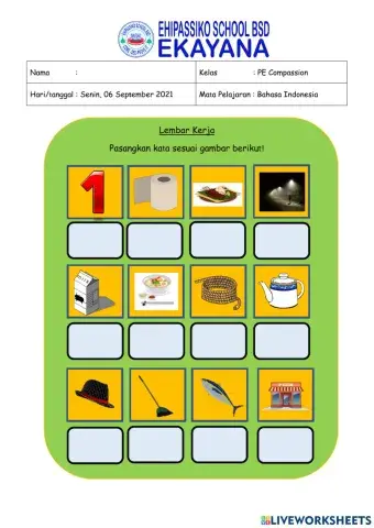 Kata-kata Berawalan Suku Kata : sa, se, si, so, su dan ta, te, ti, to, tu