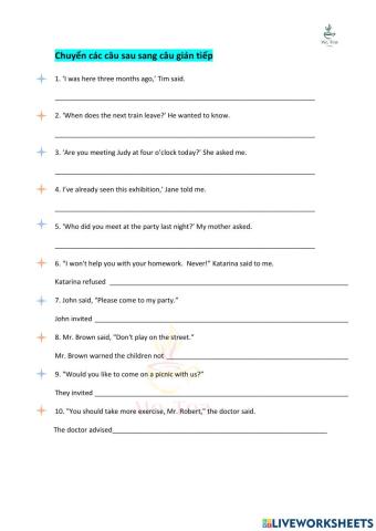 Reported speech (mixed)