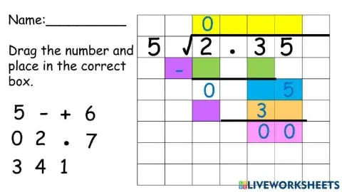 Division: Decimal by Whole Number