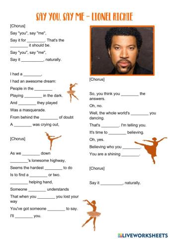Say you, say me - Lionel Richie