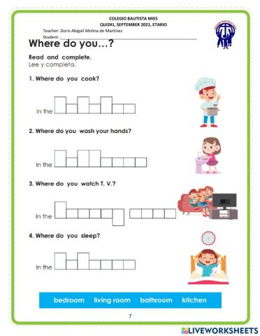 Activity -1, september, etario