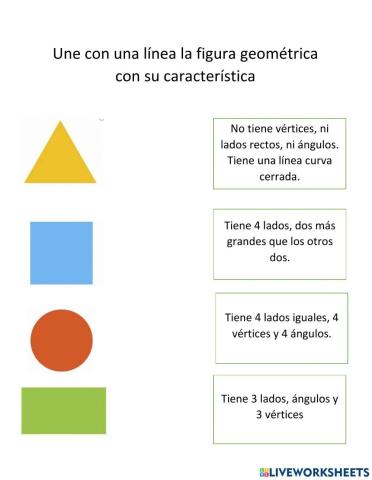 Características de figuras geométricas